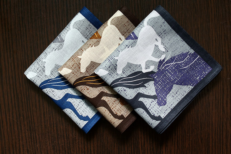 Handkerchief Cotton Men - Good quality Japan Cotton handkerchiefs,Horses run
