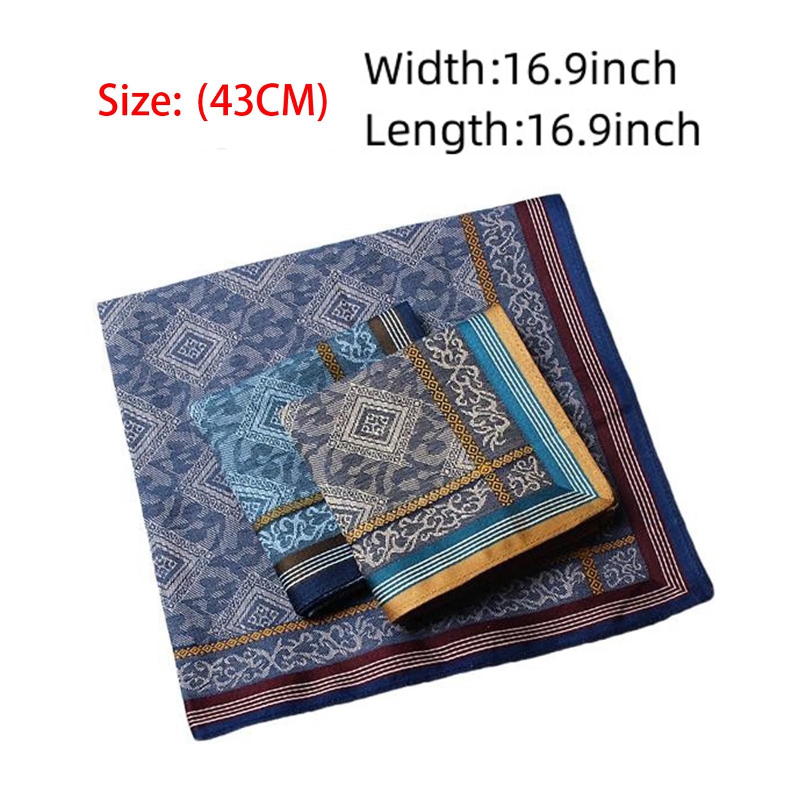 3x Mens Handkerchief Hankies P - Handkerchief Cotton Men 评论和价格