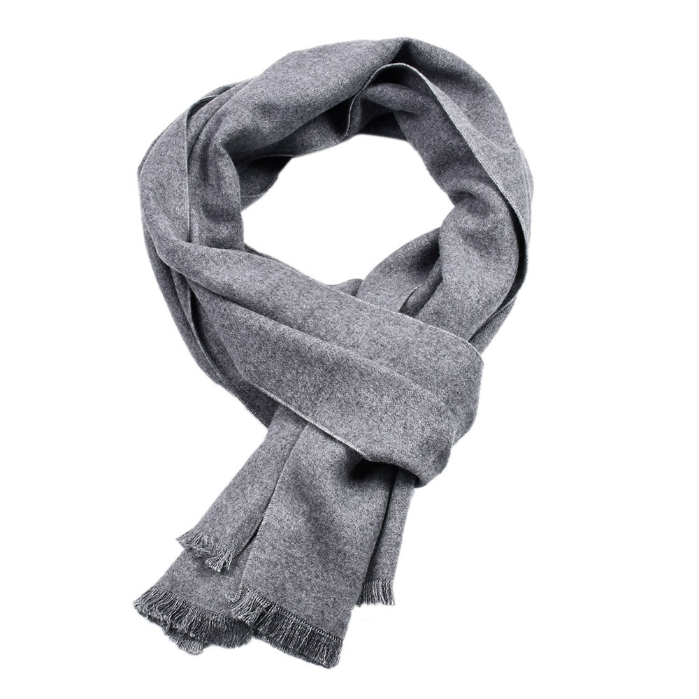 Solid Color Cashmere Scarf Win - Muffler Men Wool 评论和价格