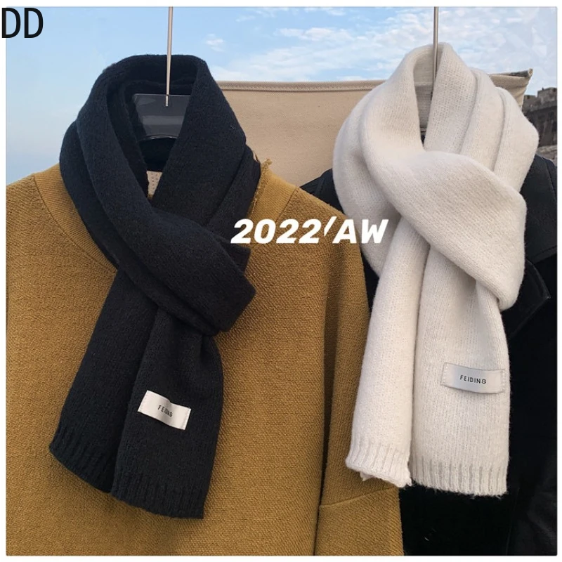 Simple Chic Solid Soft Scarf A - Muffler Men Wool 评论和价格