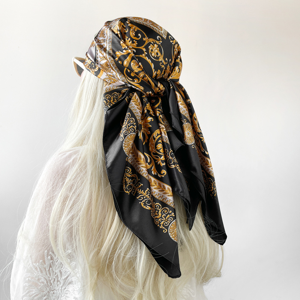 Silk Shawl Satin Square Scarf  - Scarf Silk Square 评论和价格