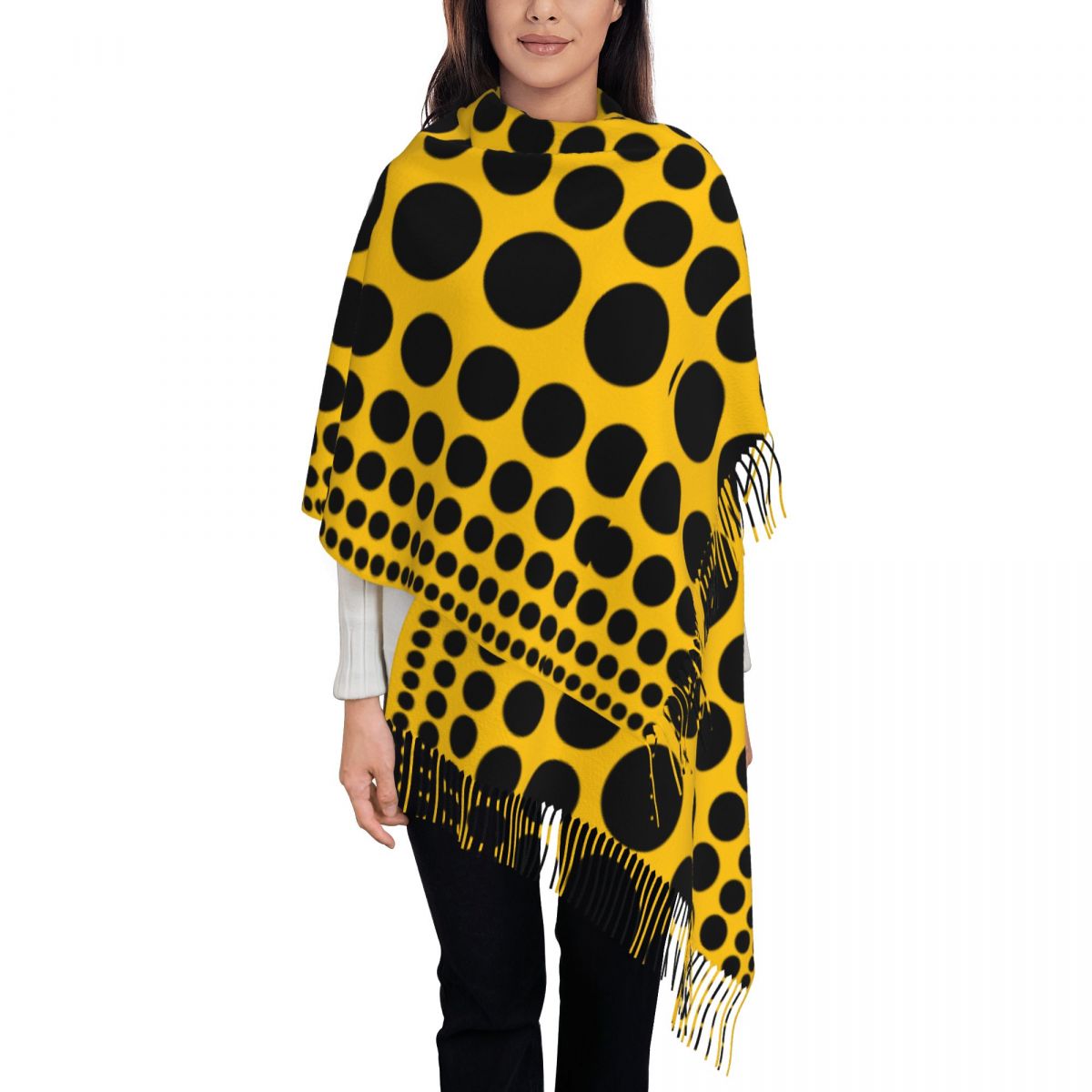 Infinity Polka Dots Scarf for  - Infinity Scarf Knit 评论和价格