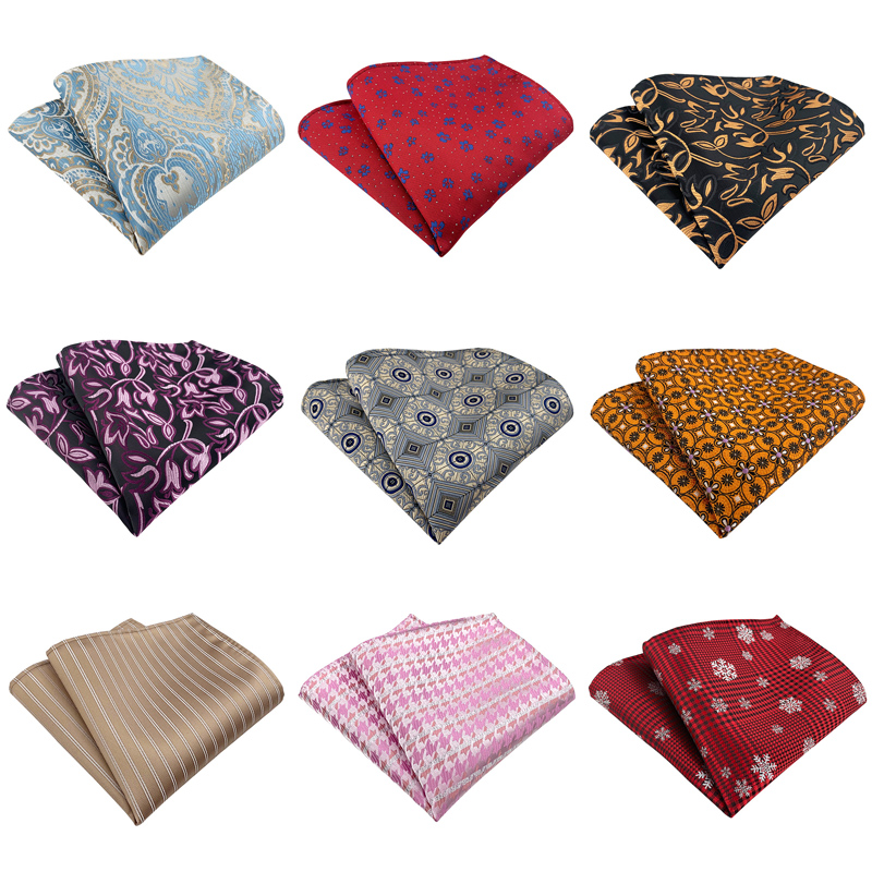 25cm Mens Classic Pocket Squar - Pocket Square Set 评论和价格