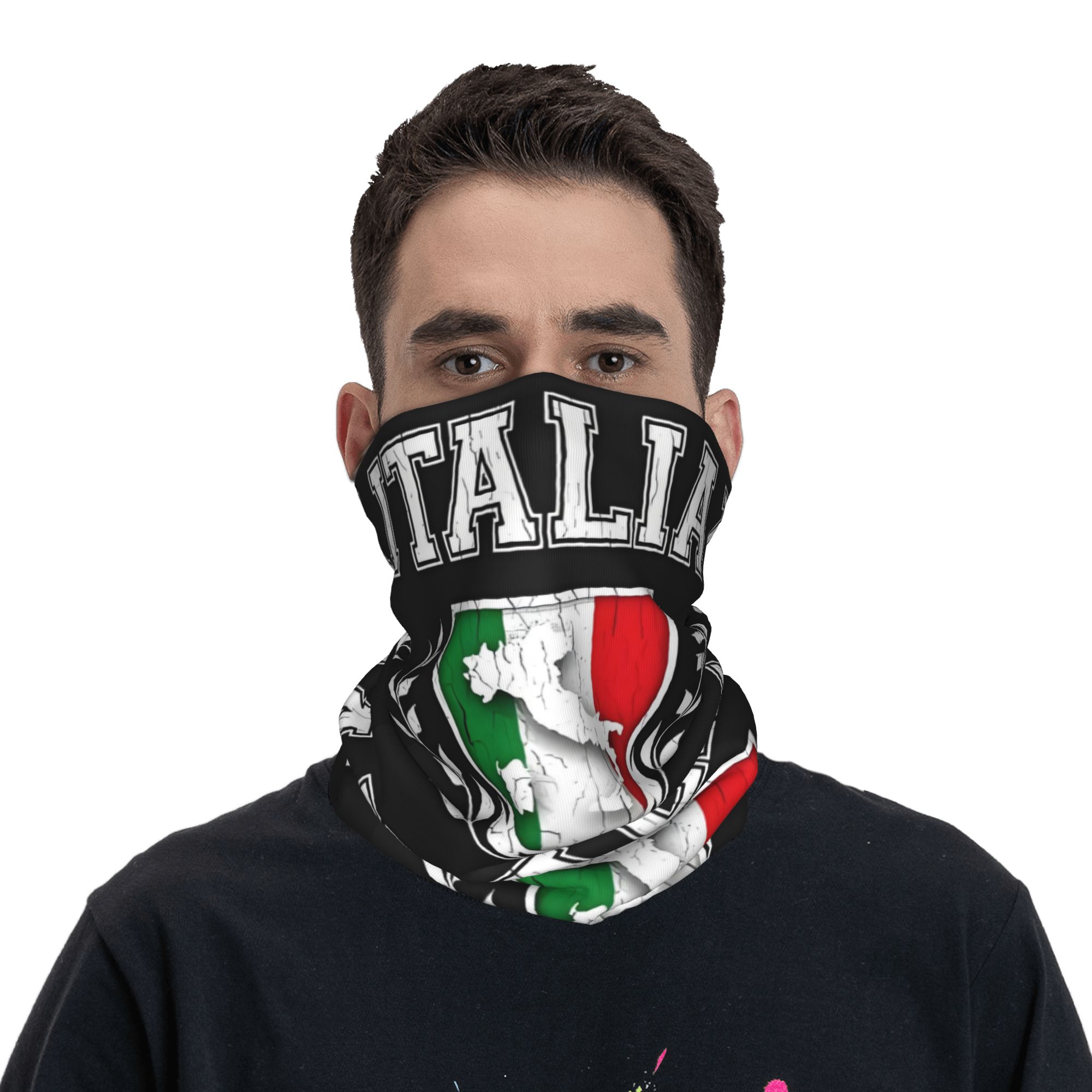 Custom Italy Flag Bandana Neck - Neck Warmer Tube 评论和价格