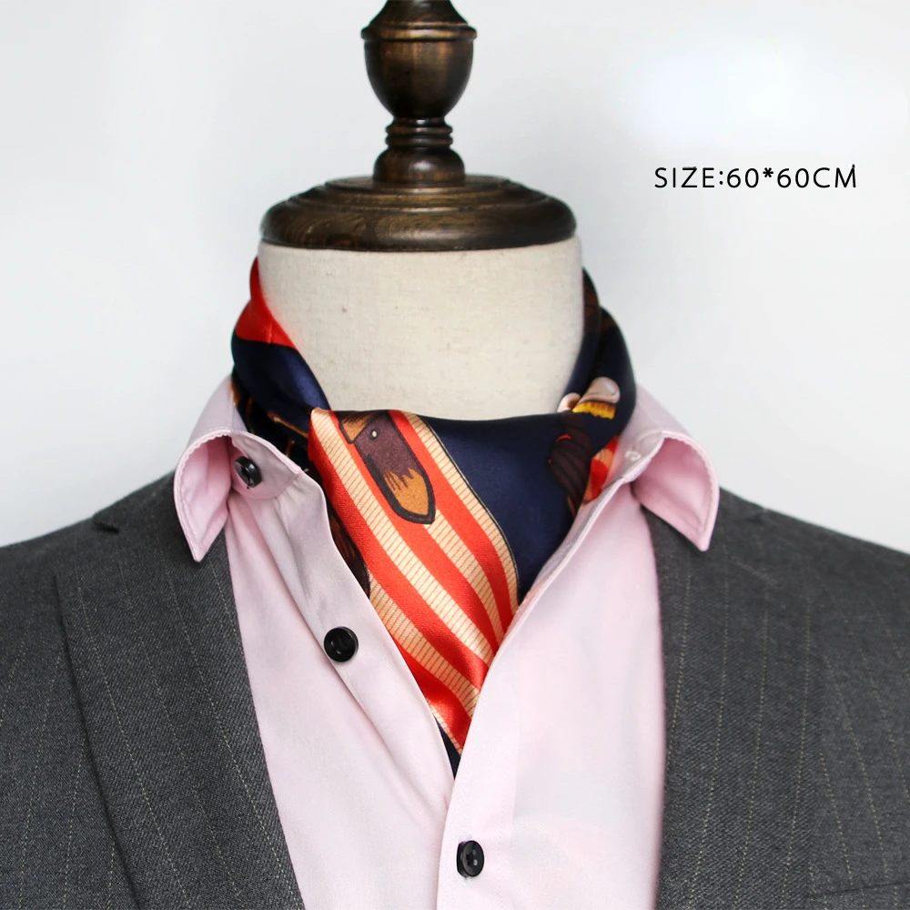 British Men's Silk Scarf Small - Bandana Cotton 评论和价格