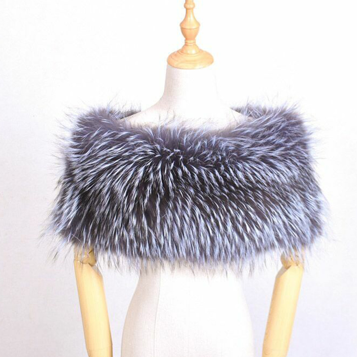 Natural Fur Bridal Shawl Fox F - Stole Wedding Shawl 评论和价格