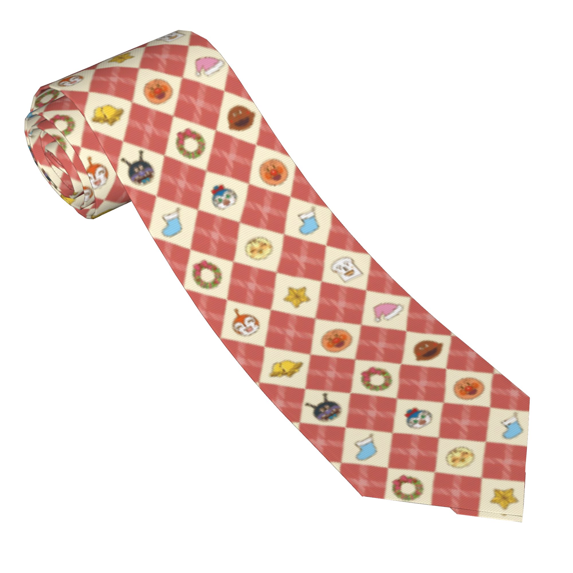Anpanman Anime Cartoon Necktie - Skinny Tie Men 评论和价格