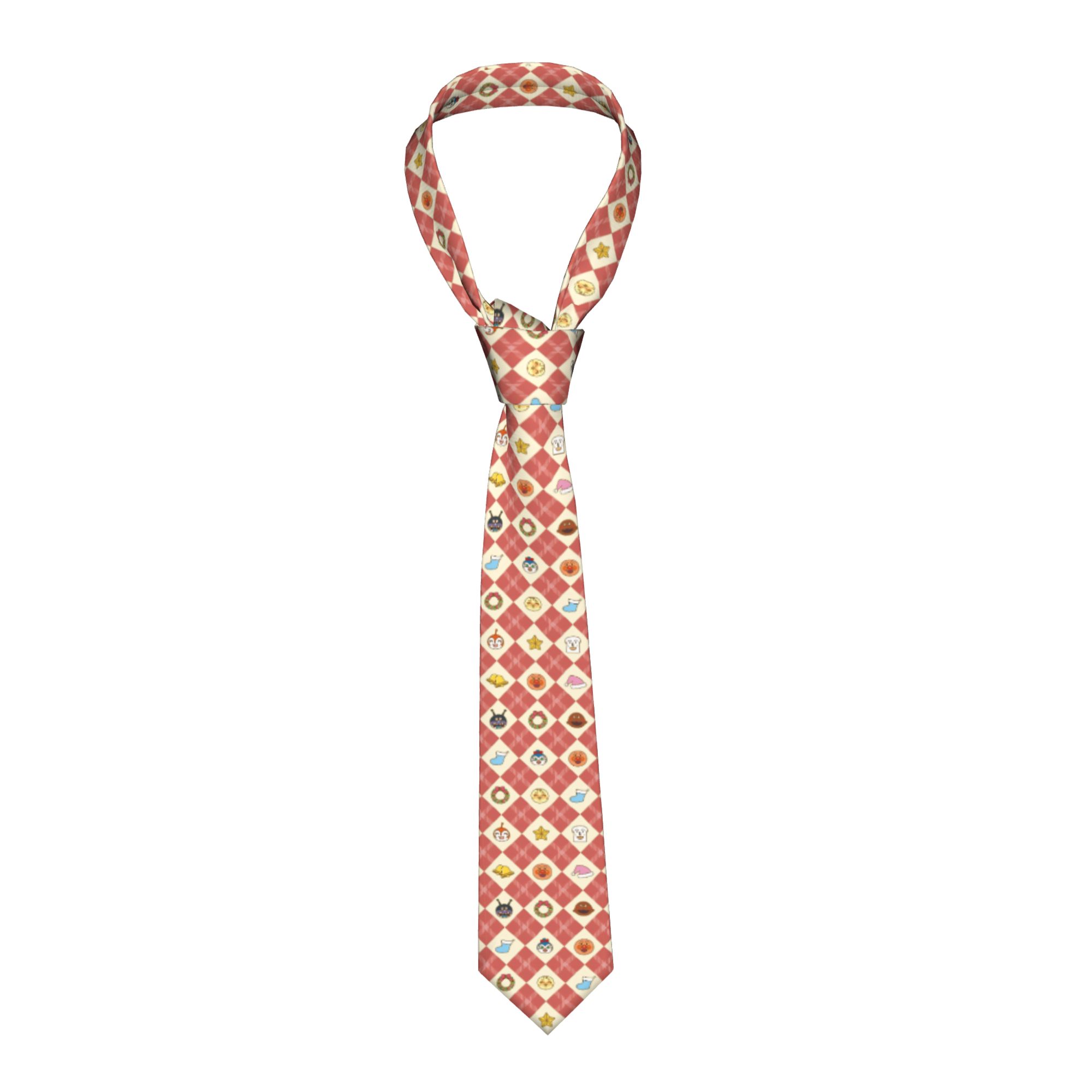 Anpanman Anime Cartoon Necktie - Skinny Tie Men 评论和价格