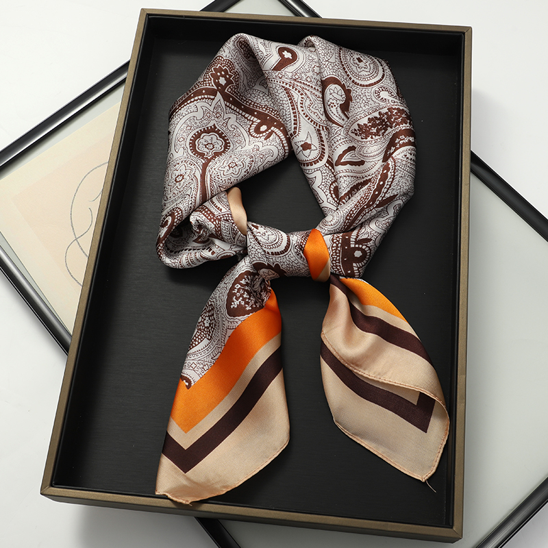 Luxury Spring Silk Scarf Women - Silk Tie Striped 评论和价格