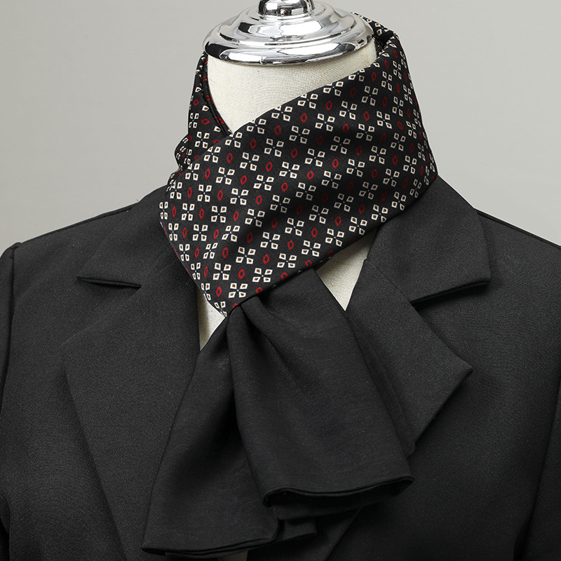 Men's Scarf Imitation Silk Nec - Scarf Silk Square 评论和价格