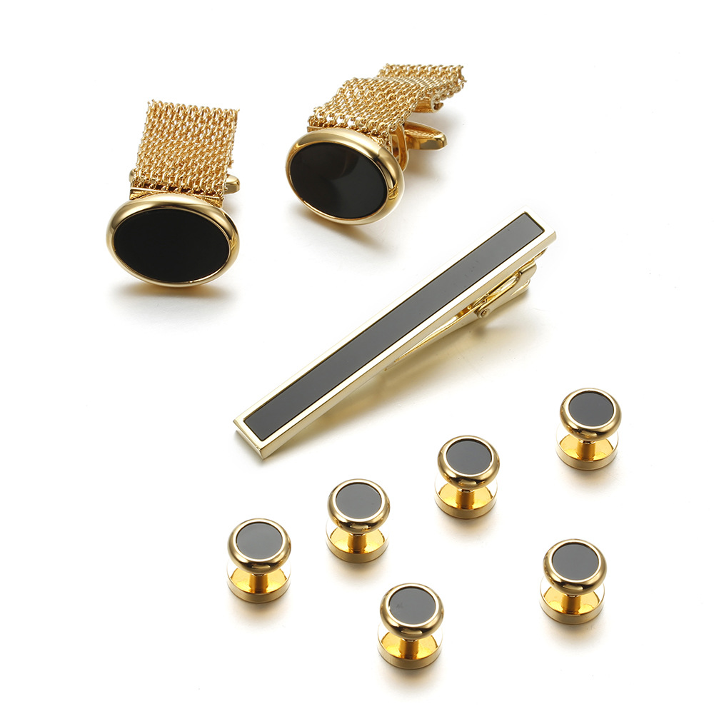 VAGULA New 9PCS Cuff links Tie - Tie Bar Set Gift 评论和价格